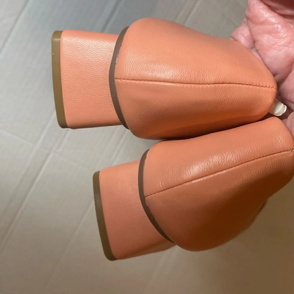 C.PARAVANO Women’s Low Block Heel Pink Pumps Size EU 38 US 7.5 New SEE DESCRIPTI - Image 10