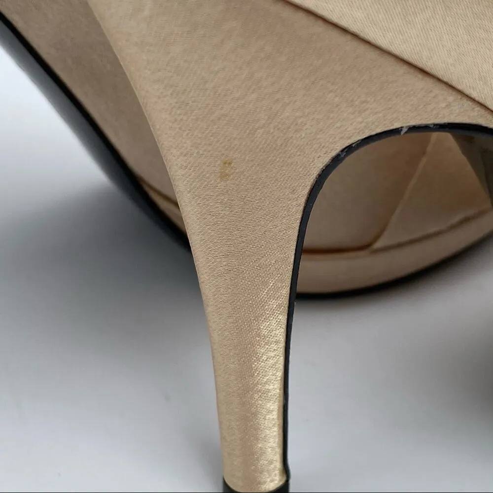 Nina New York Size 10 Pumps Satin Heels Formal Neutral Wedding Party Elegant - Image 13
