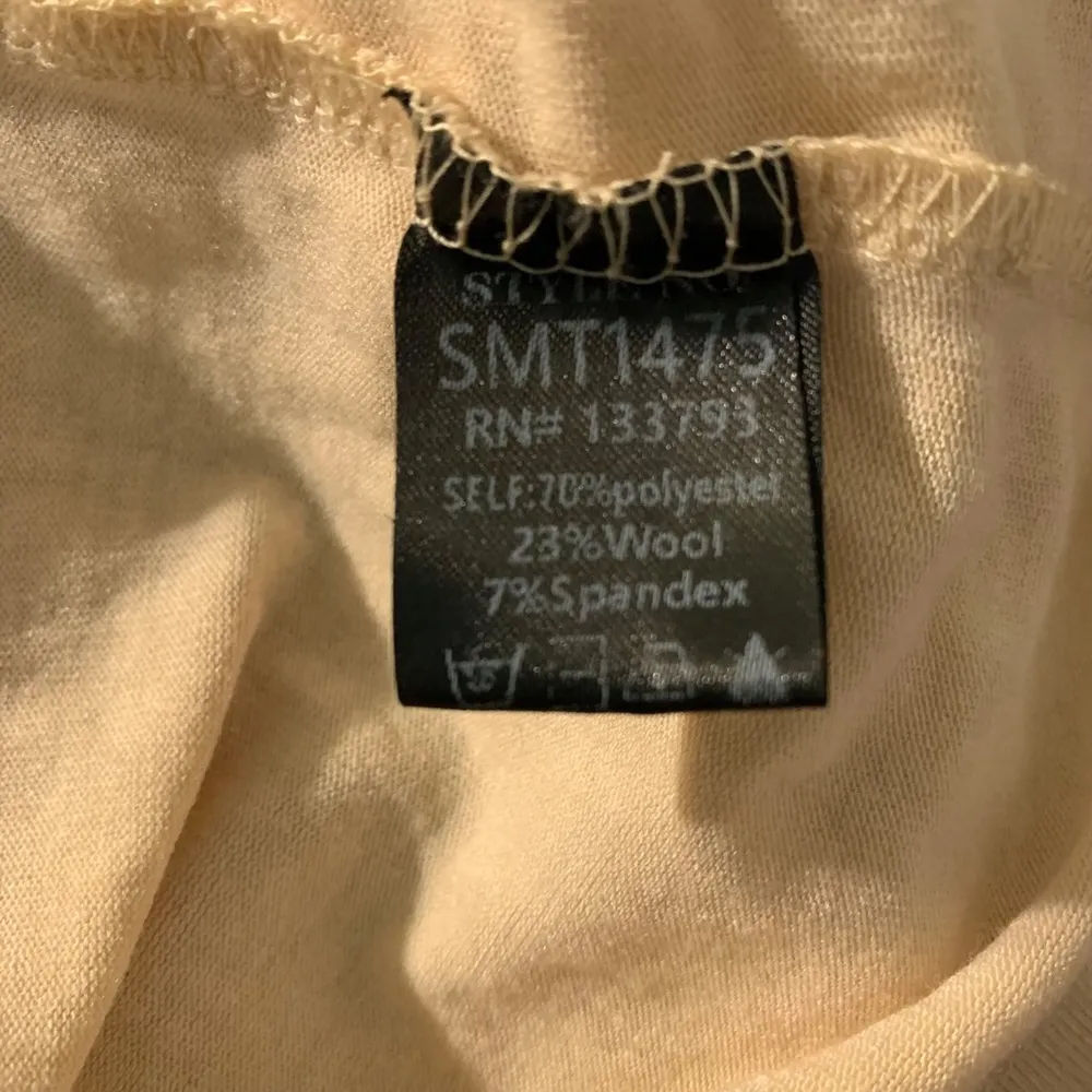 POL women's oversized small blouse, cream and brown - Image 6