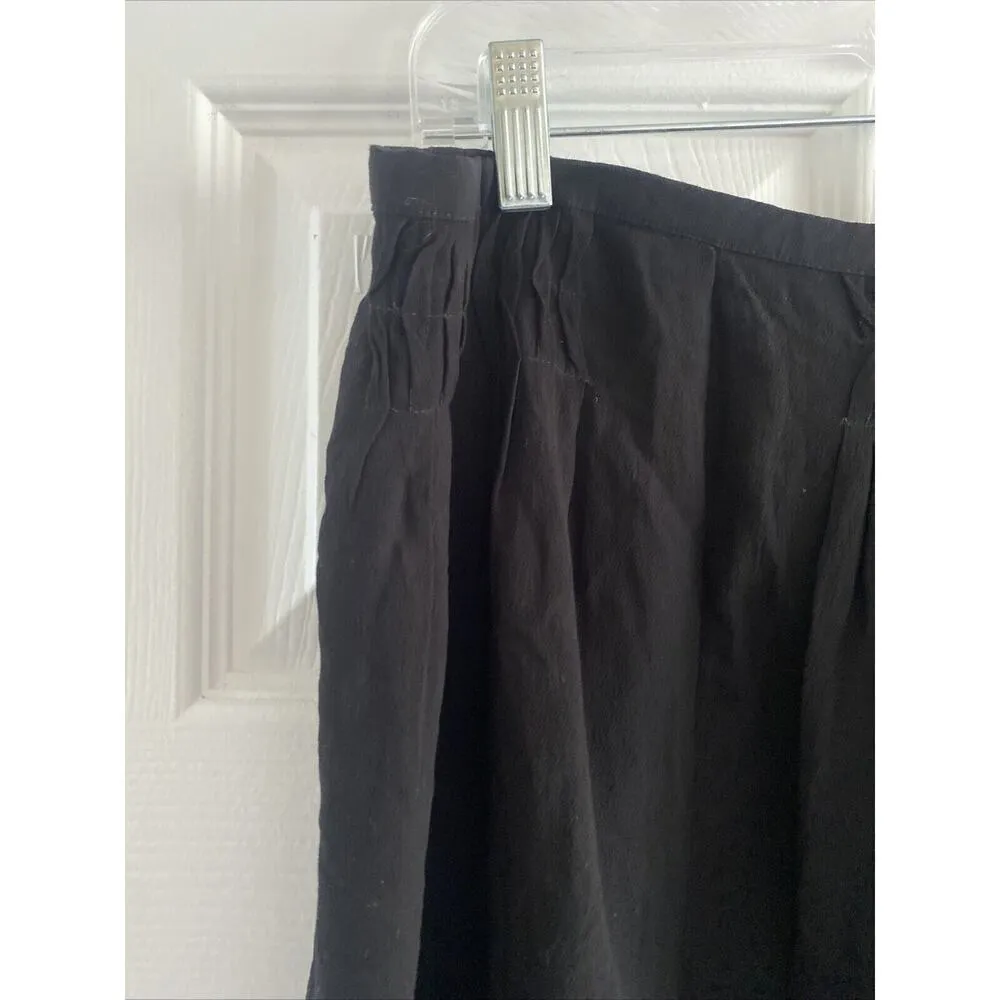 Comptoir Des Cotonniers Large Black Viscose Mini Skirt Grunge‎ Festival - Image 3