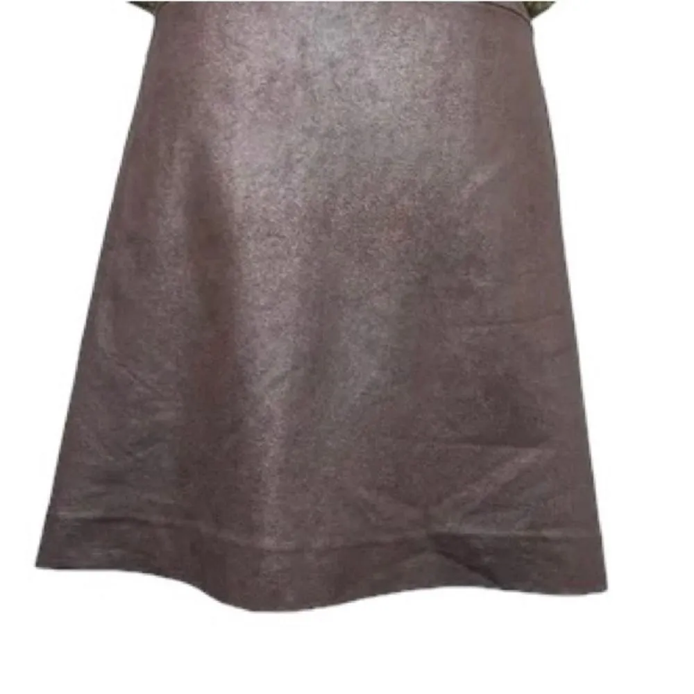 ✨3xHP✨MK Faux Suede Leather Brown Skirt✨ Brown Size 6 - Image 3