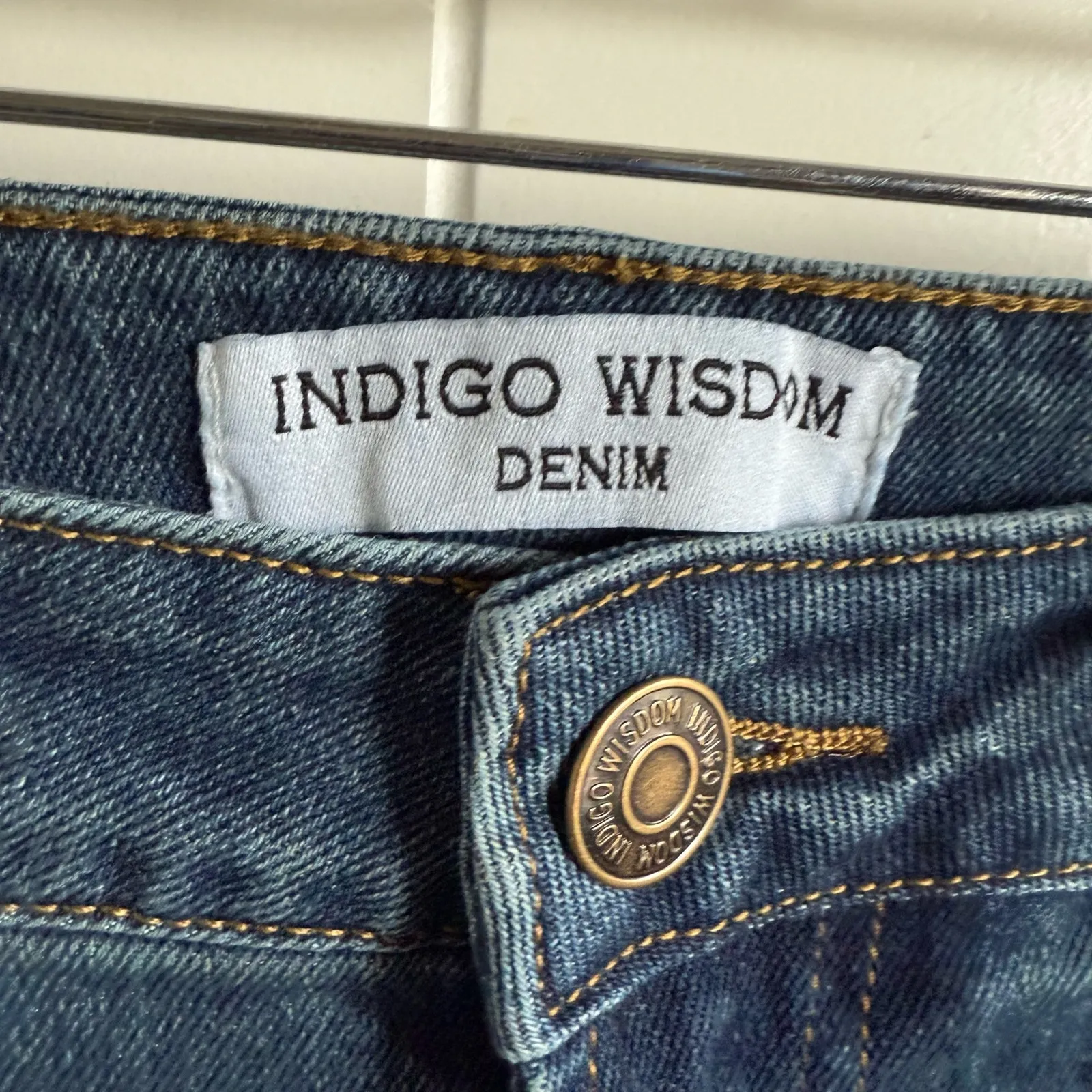 Indigo Wisdom Womens Jeans Sz 34x30 Blue Skinny‎ Stretchy NEW Denim - Image 4