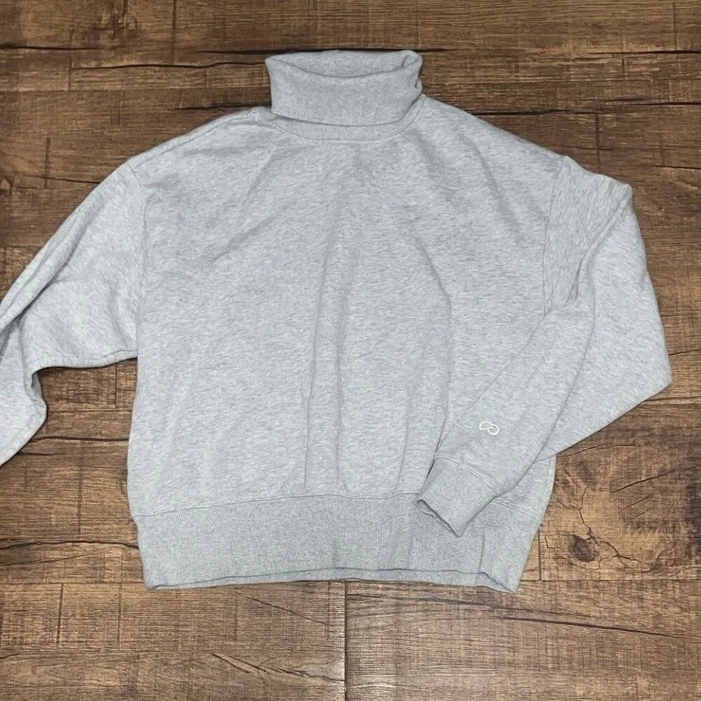 Calia Grey gray turtleneck sweatshirt pullover Size XS - Image 2