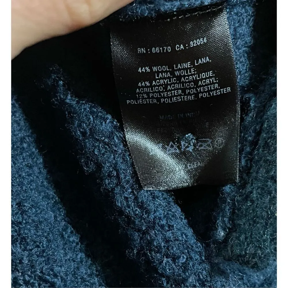 Anthropologie Angel Of The North Cowl Neck teal Sweater size small - Image 5