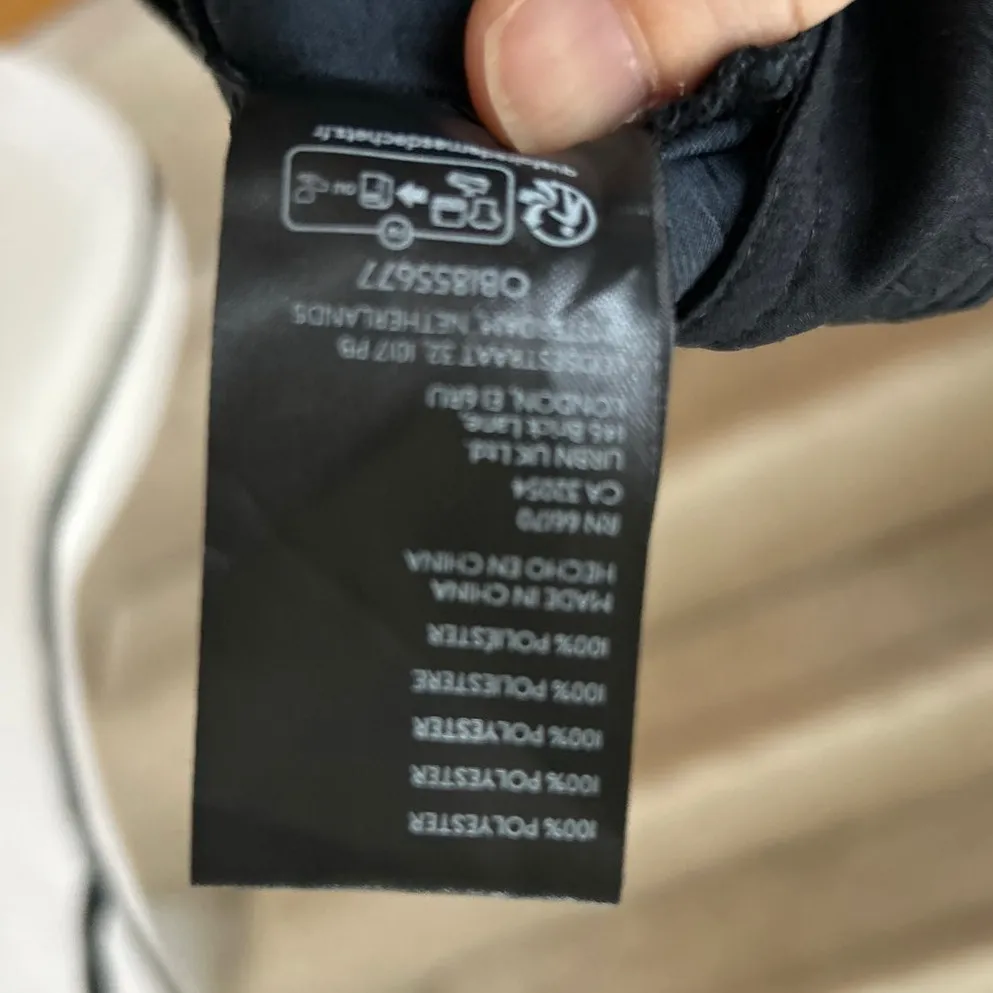 Silence + Noise  Black Satin Crinkle Drawstring Tie Cargo Pants - Image 5