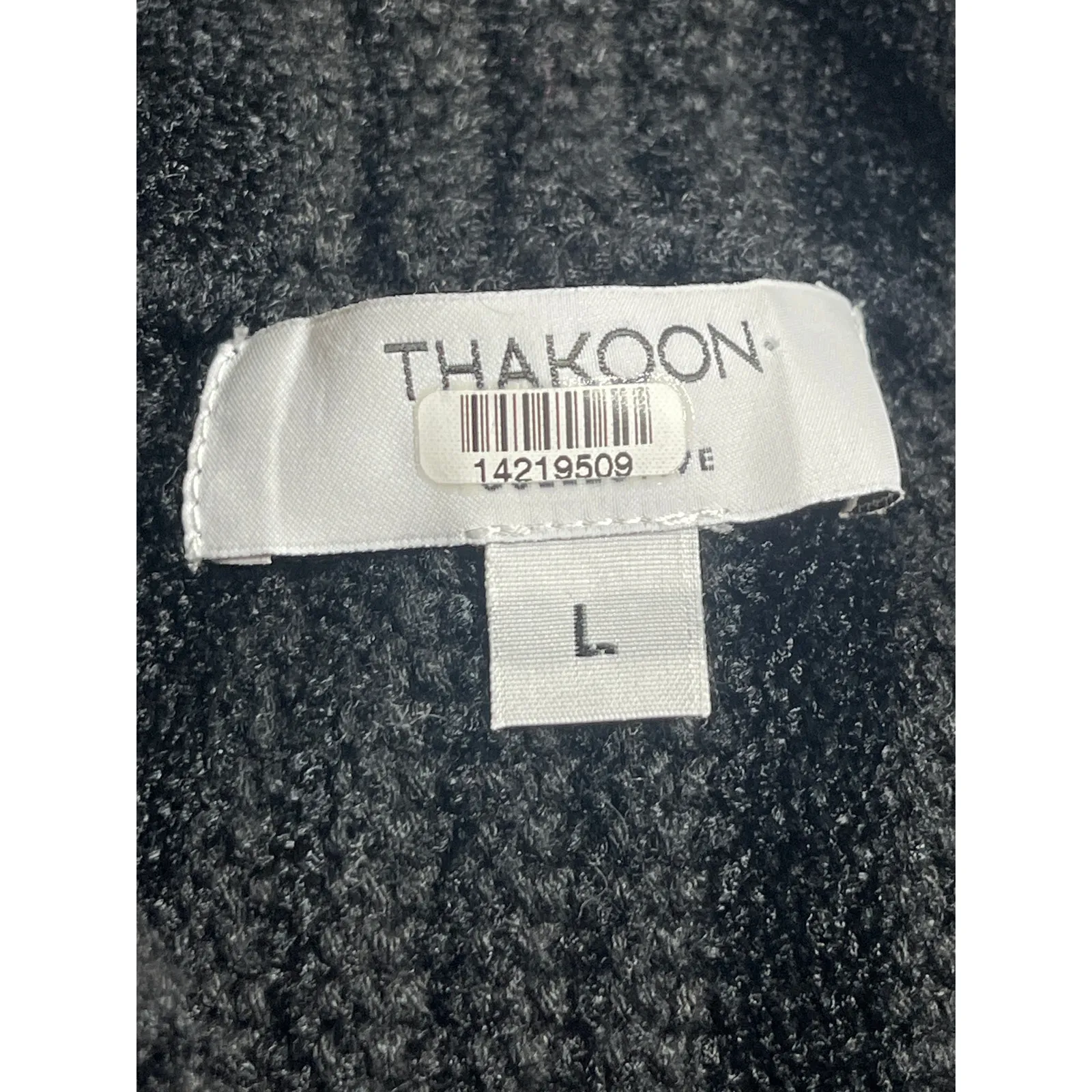 Thakoon Black Cream Crochet Trim Wool Sleeveless Mock Neck Tank Sweater Top L Size L - Image 4