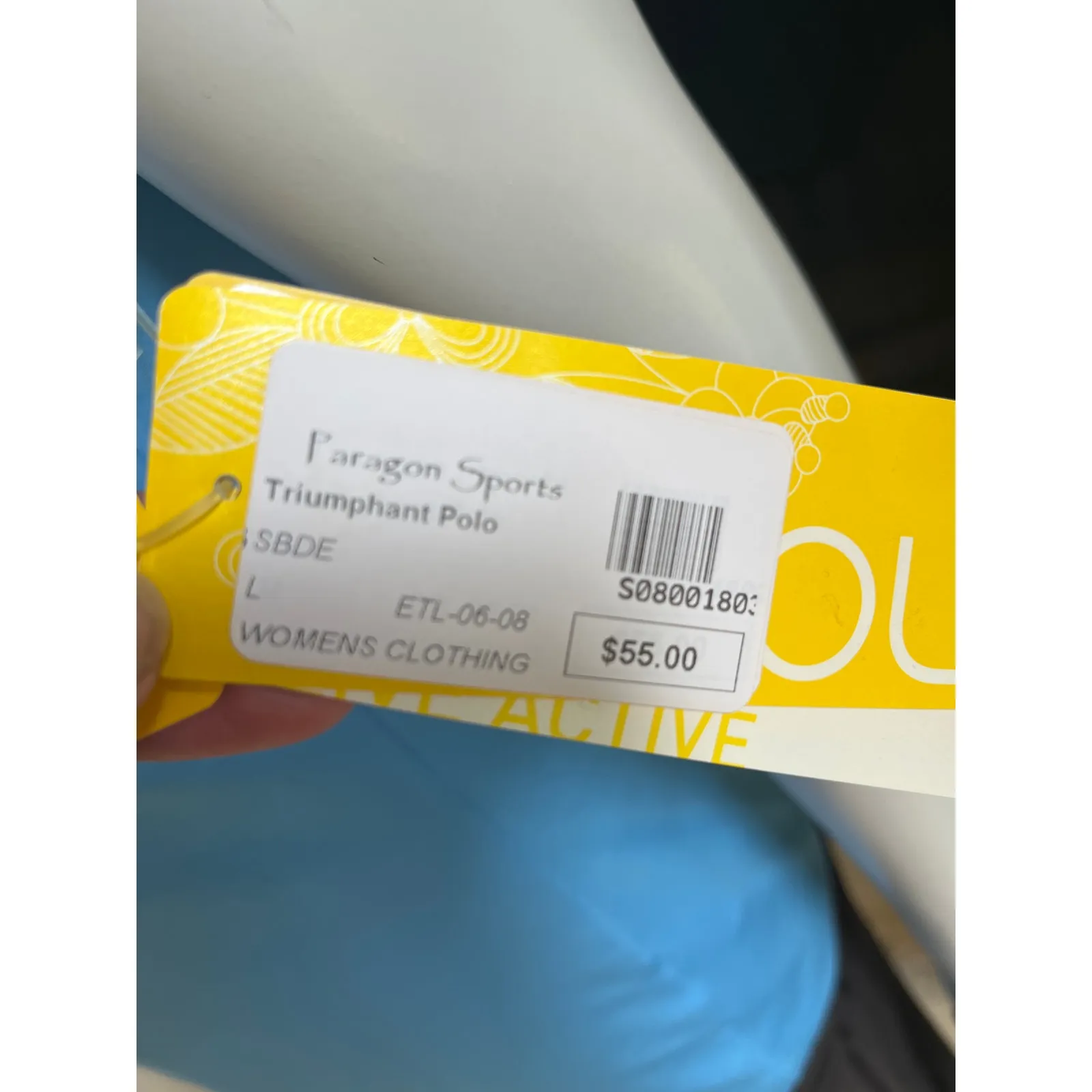 NEW Lole Triumphant Polo Blue UPF 50+ Short Sleeve Shirt Women's Size L NWT $55 - Image 5