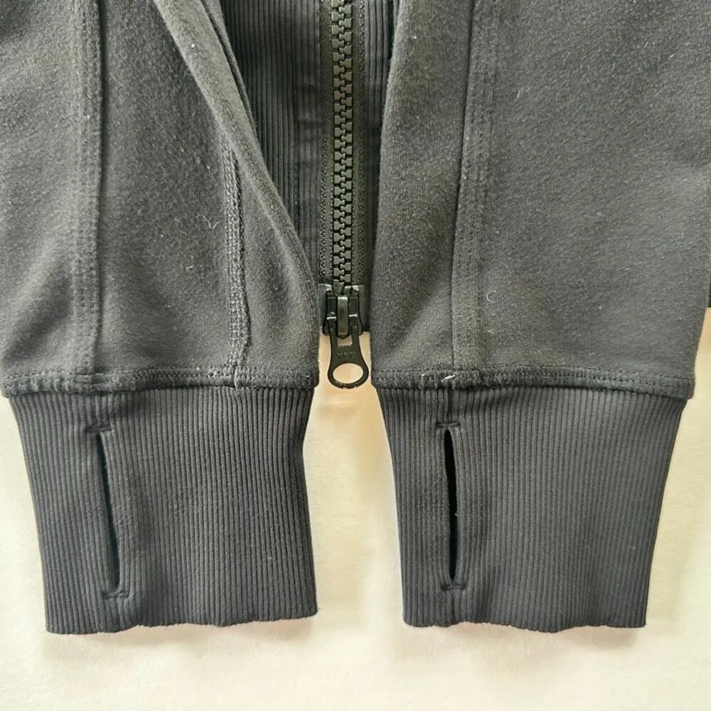 Lululemon Nice Asana Jacket Black Size 4 Long Full Zip Luon Travel Layer Outdoor - Image 8