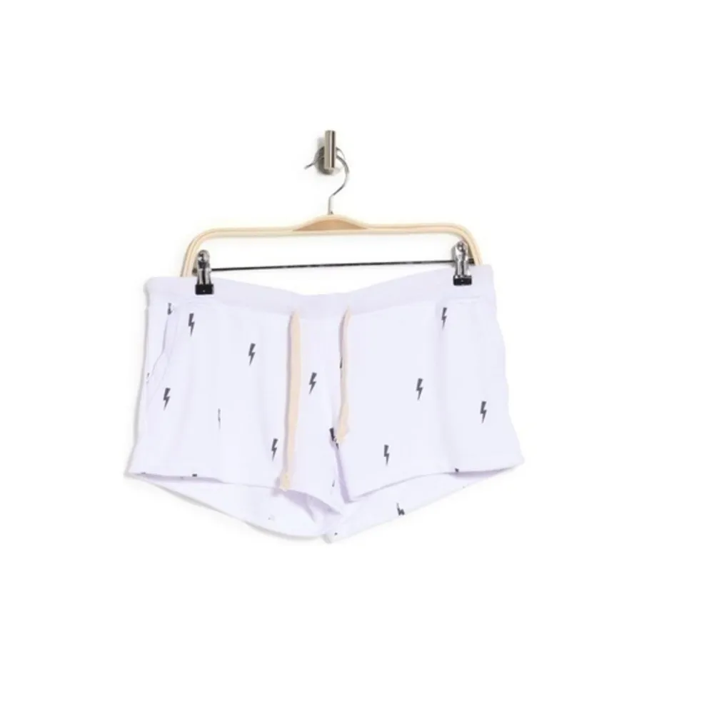 Hoodie Short Set Lightning bolt White Size L - Image 9