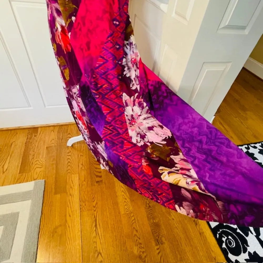 Soft Surroundings Rosario Floral Tropical Flowy Maxi Dress Large Petite - Image 6