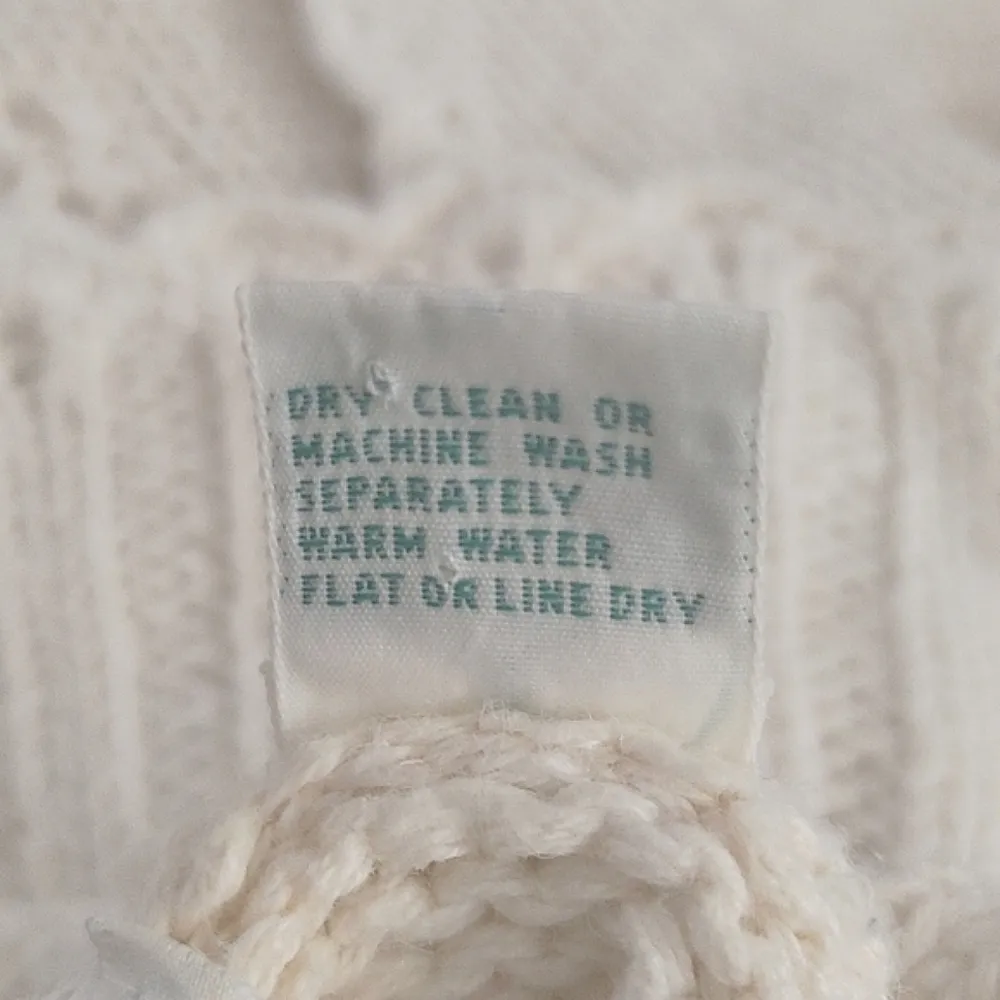 Vintage Shenanigans Crochet Chunky Cotton Sweater - Image 6