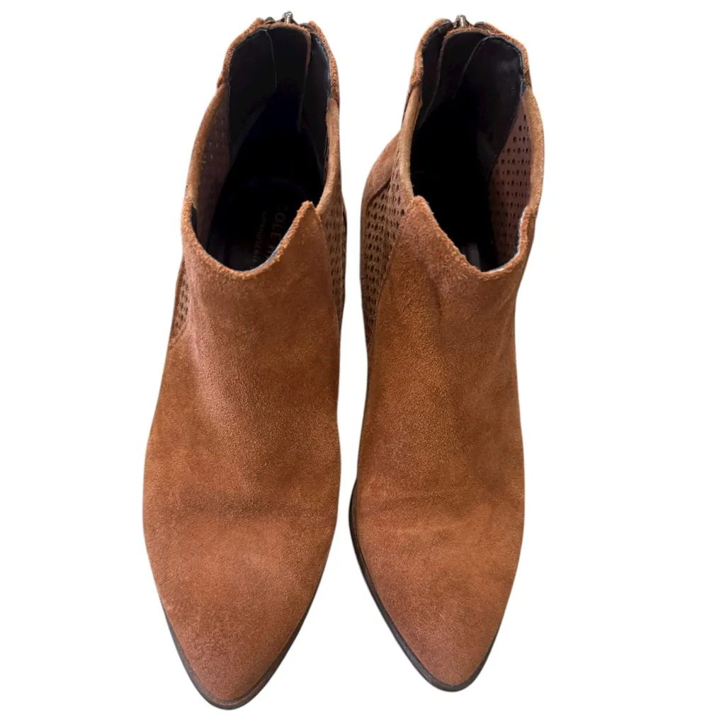 Cole Haan VAL Bootie 45mm British tan suede size 6.5 NEW Ankle boots - Image 5