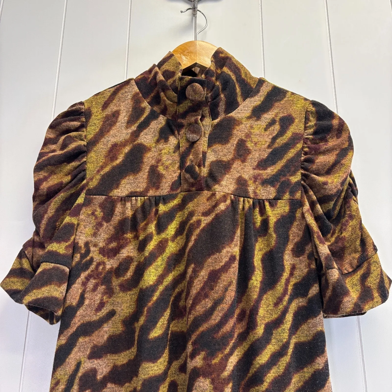 Rabbit Rabbit Rabbit Brown and Black Midi Dress Size 10 - Image 7