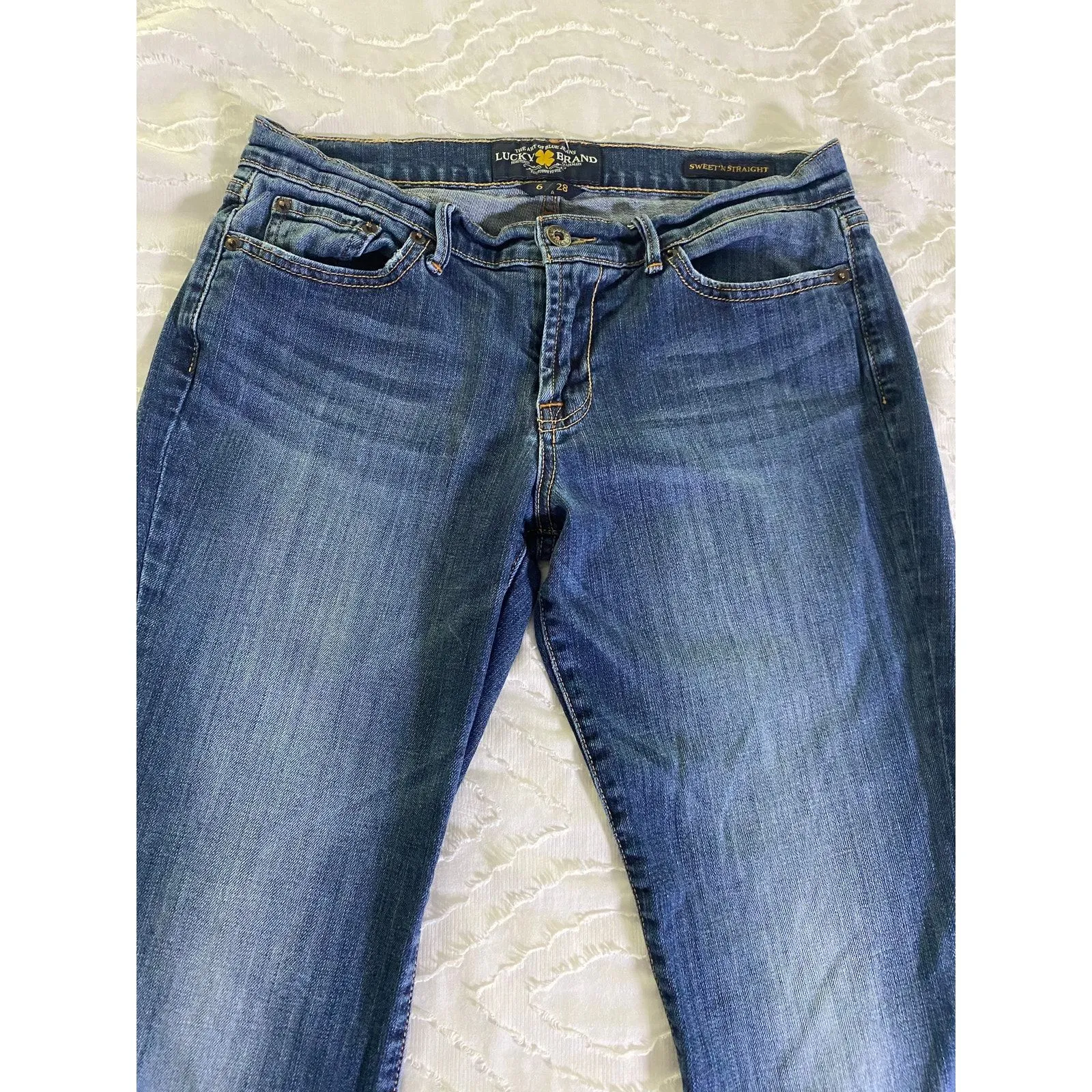 Lucky Brand Women's Sweet'n Straight Jeans 6/28 –  Handcrafted 1990 - Image 7
