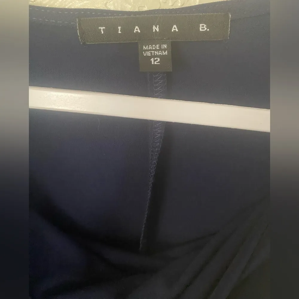 NWOT Tiana B. Navy Blue Embellished Shift Cocktail Special Occasion Dress, Sz 12 - Image 2