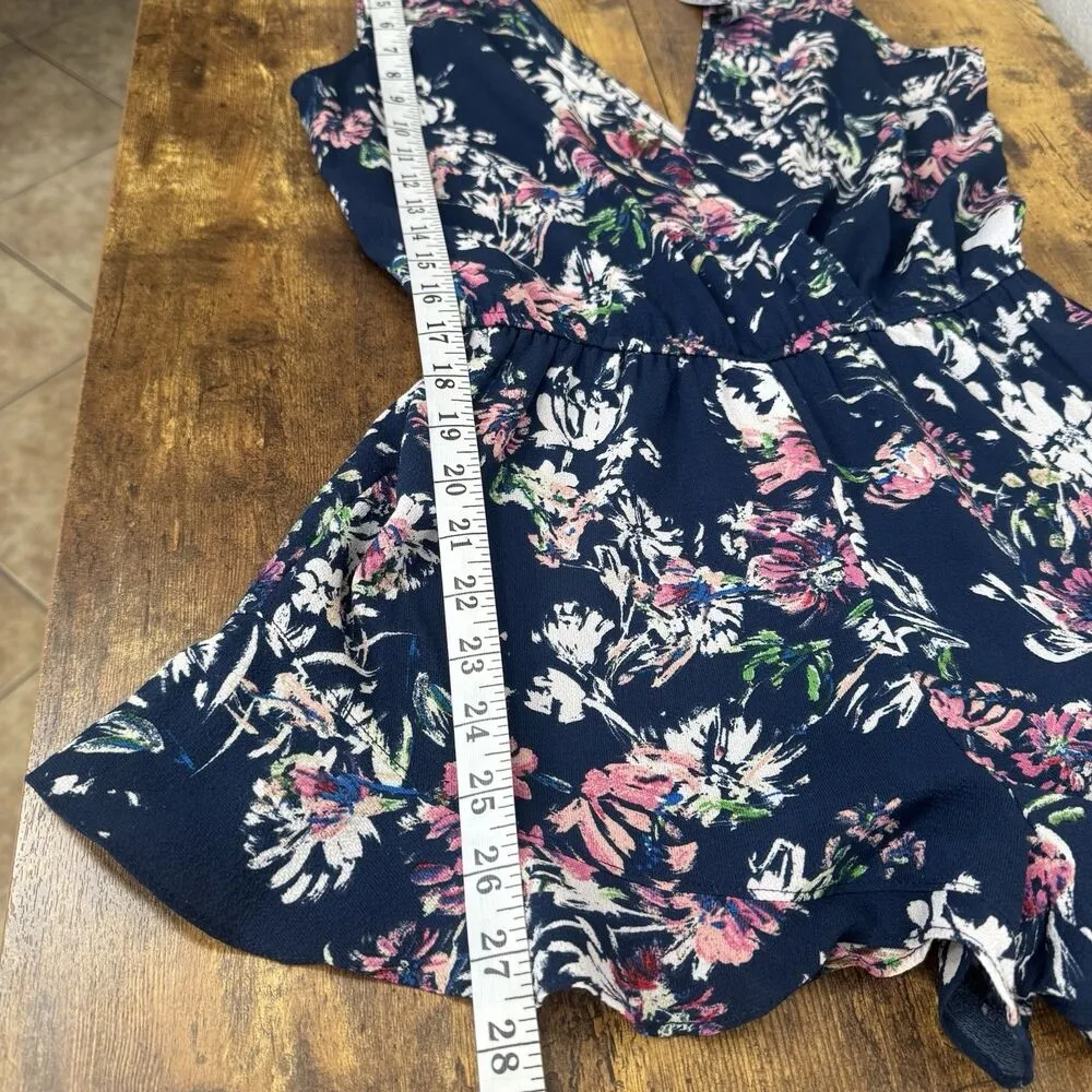 Design Lab Lord & Taylor Womens Romper Small Floral Vacation Beach Resort Boho - Image 16