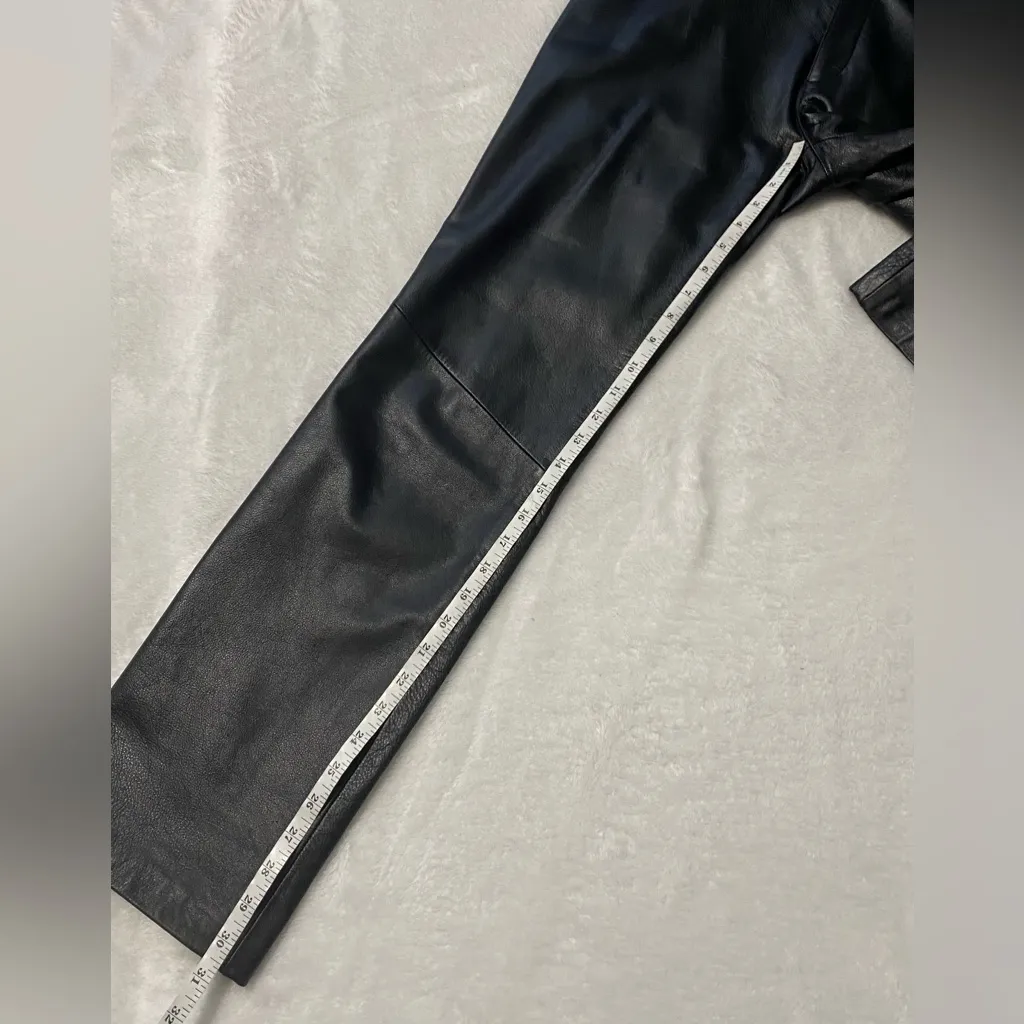 Copper Key Sleek Black Leather Pants - Image 11