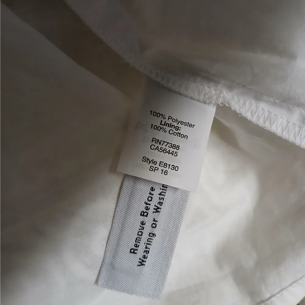 Madewell Embroidered Lace Short Dress Women's Size 6 White Wedding Party Fairy - Image 8