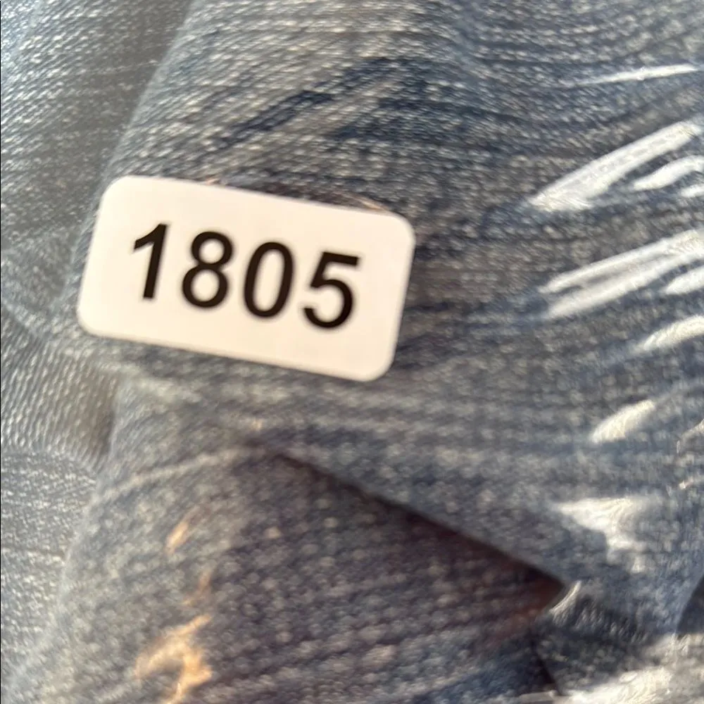 Cato Blue Oversized Jean Jacket with Contrast Stitching - Image 4