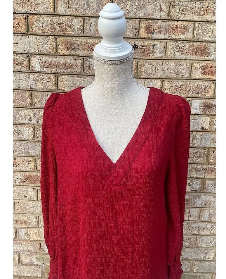 BB Dakota Ruston Textured Long Sleeve Mini Dress - Image 4