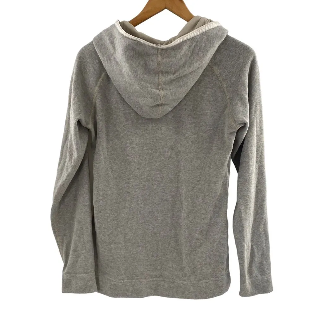 Kuhl Kashmira ¼ Zip Pullover Hoodie Size S Oatmeal Gray Fleece Lined - Image 4