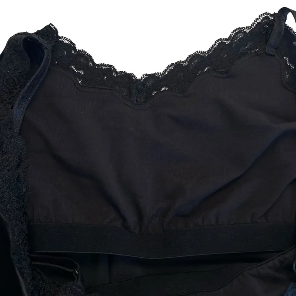 Coldwater Creek Womens Y2K Velvet Camisole Top Size M Fairy Grunge Dark Romantic - Image 5