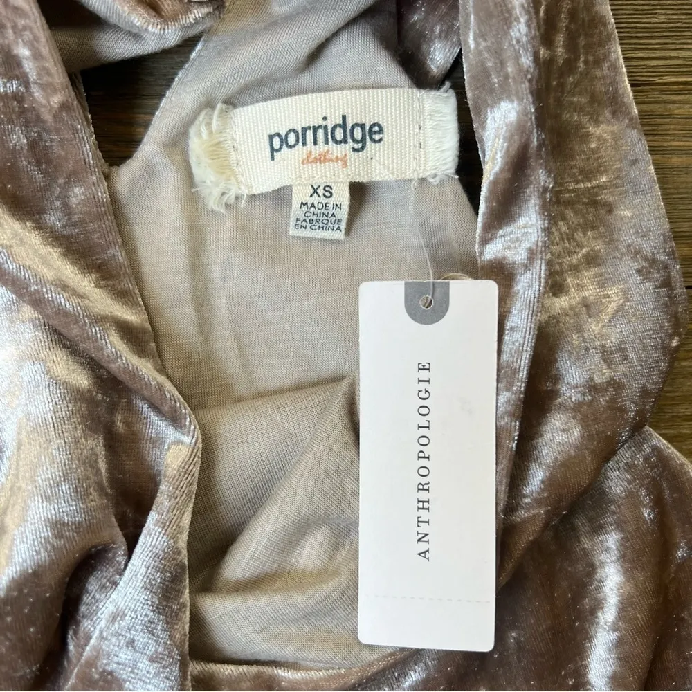 NWT Anthropologie Porridge Jessie Velvet Halter Top - Image 8