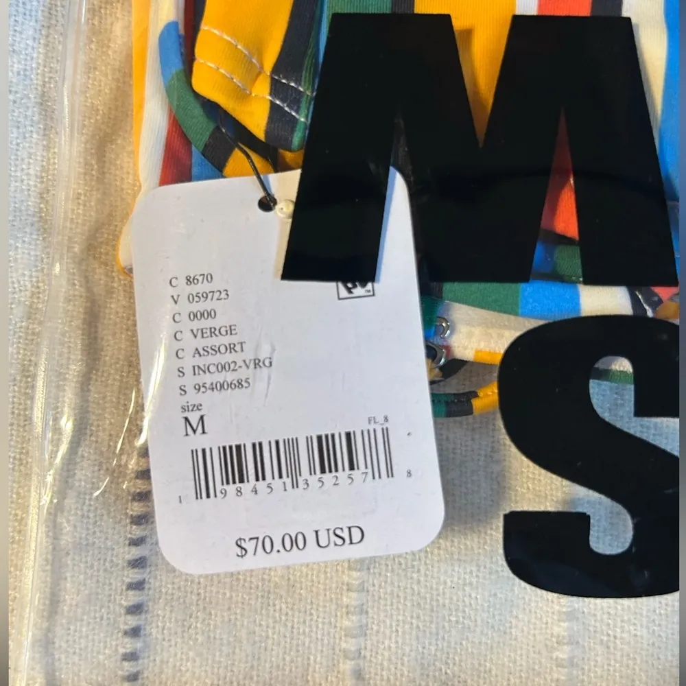 It's Now Cool The Stripe Bikini Top & Bottom Size M - Image 6