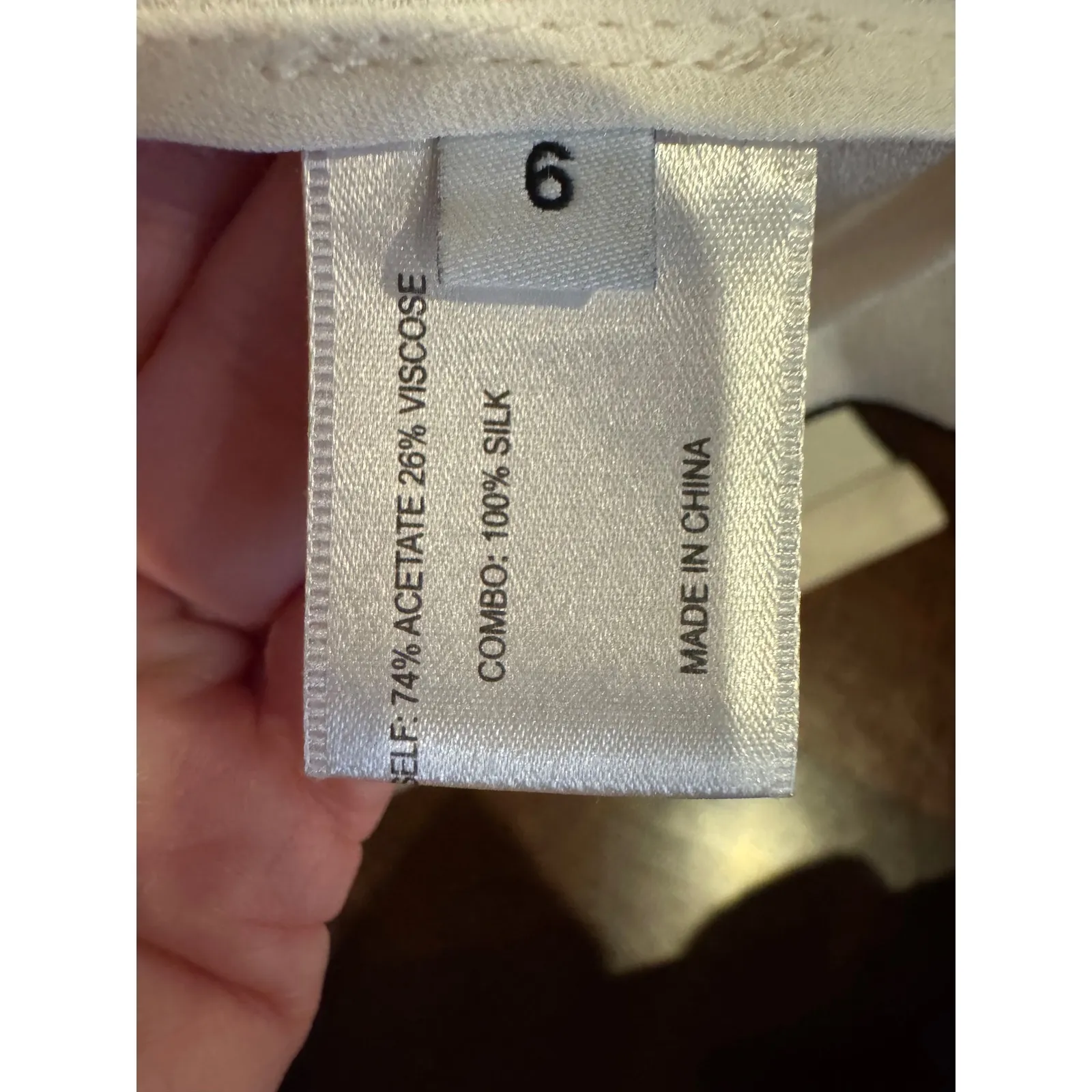 Proenza Schouler Shirt Women 6 Ivory Black Off The Shoulder Tie Neck Long Sleeve - Image 9