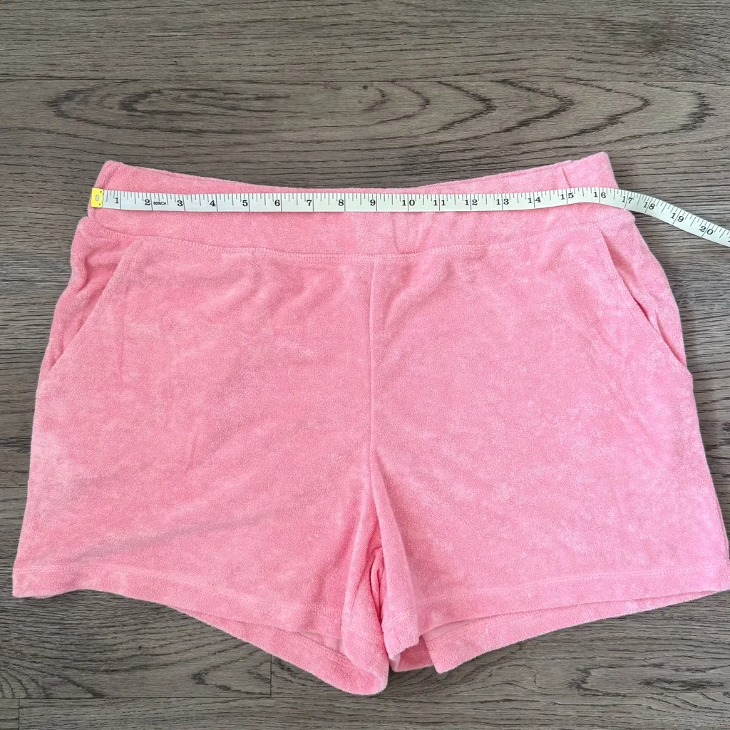 Juicy Couture Bling Terry‎ Shortie Set Hoodie & Shorts - Size L - Flamingo - NWT - Image 10