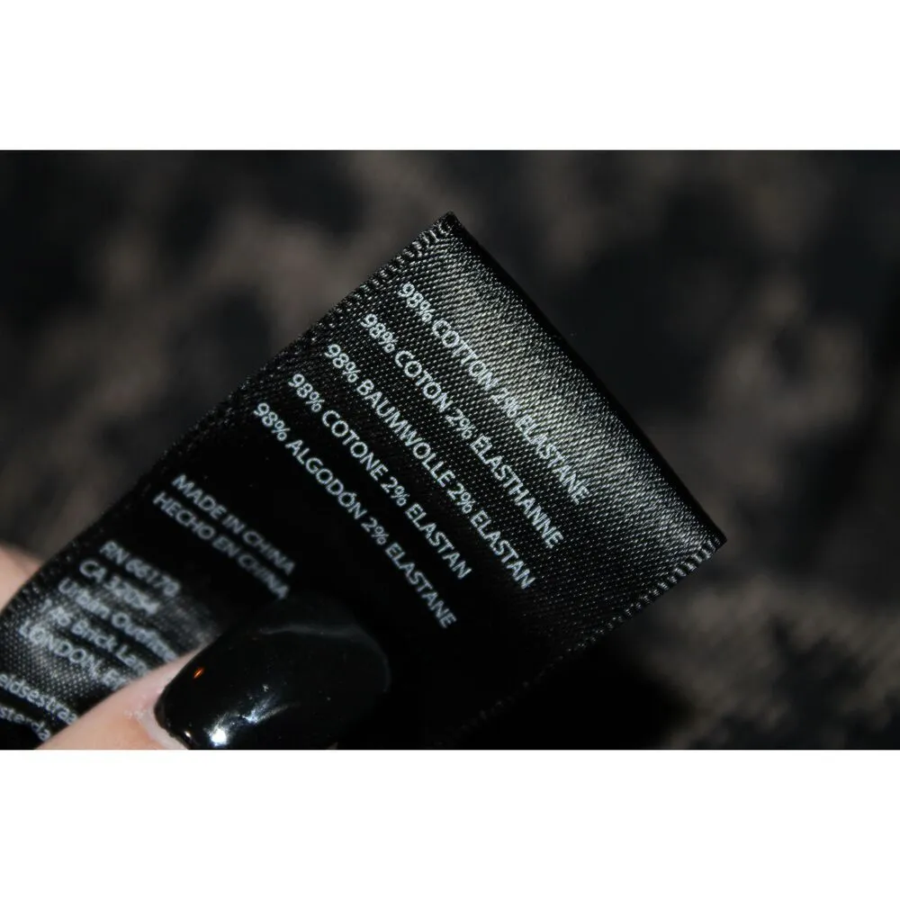 NWOT Womens BDG Urban Outfitters Extreme Flare Black Cream Floral Pants Size 24 - Image 6