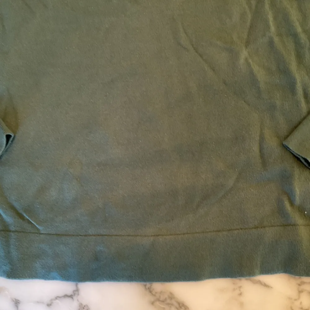 NWT JCrew Teddie Green Cotton Pullover Sweater Sz  XS Sun Bleached - Image 6