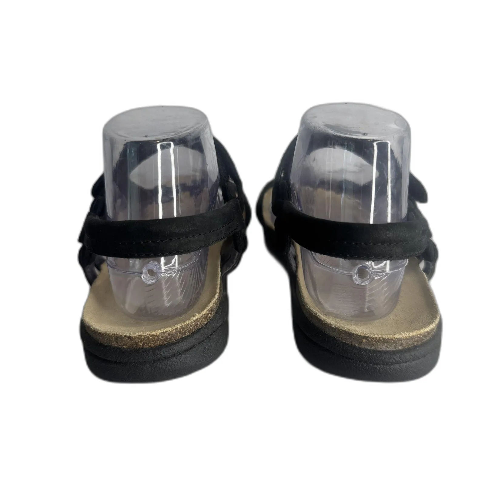 Teva Sandals Womens Size 9 Black Ventura Cork Waterproof Leather Strappy 6389 - Image 6