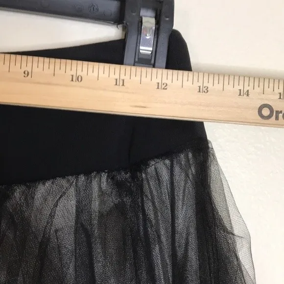 Rimini ladies black lace tutu one of a kind tulle dark skirt size 2 - Image 11