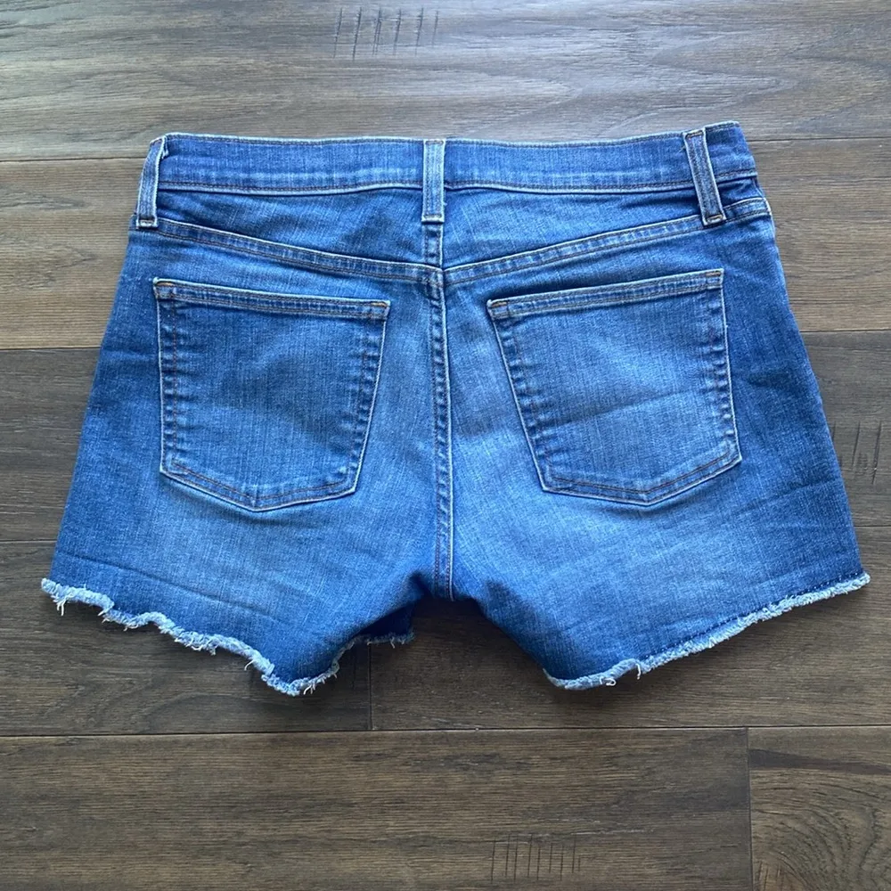 JCREW Denim Cut Off Short Womens Sz 28 Blue - Image 5