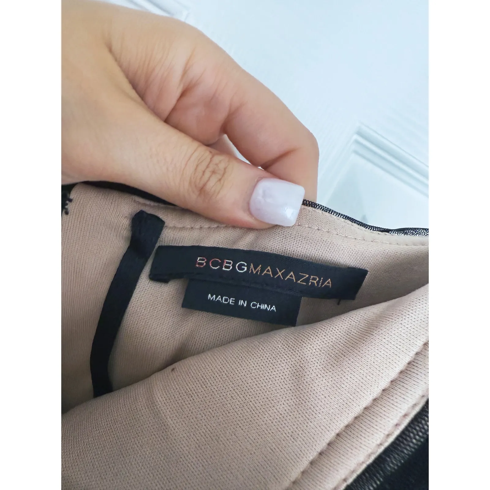 BCBG Dark Fairy Whimsigoth Sheer Lace Dress Strapless Size 4 Black Formal Event - Image 5