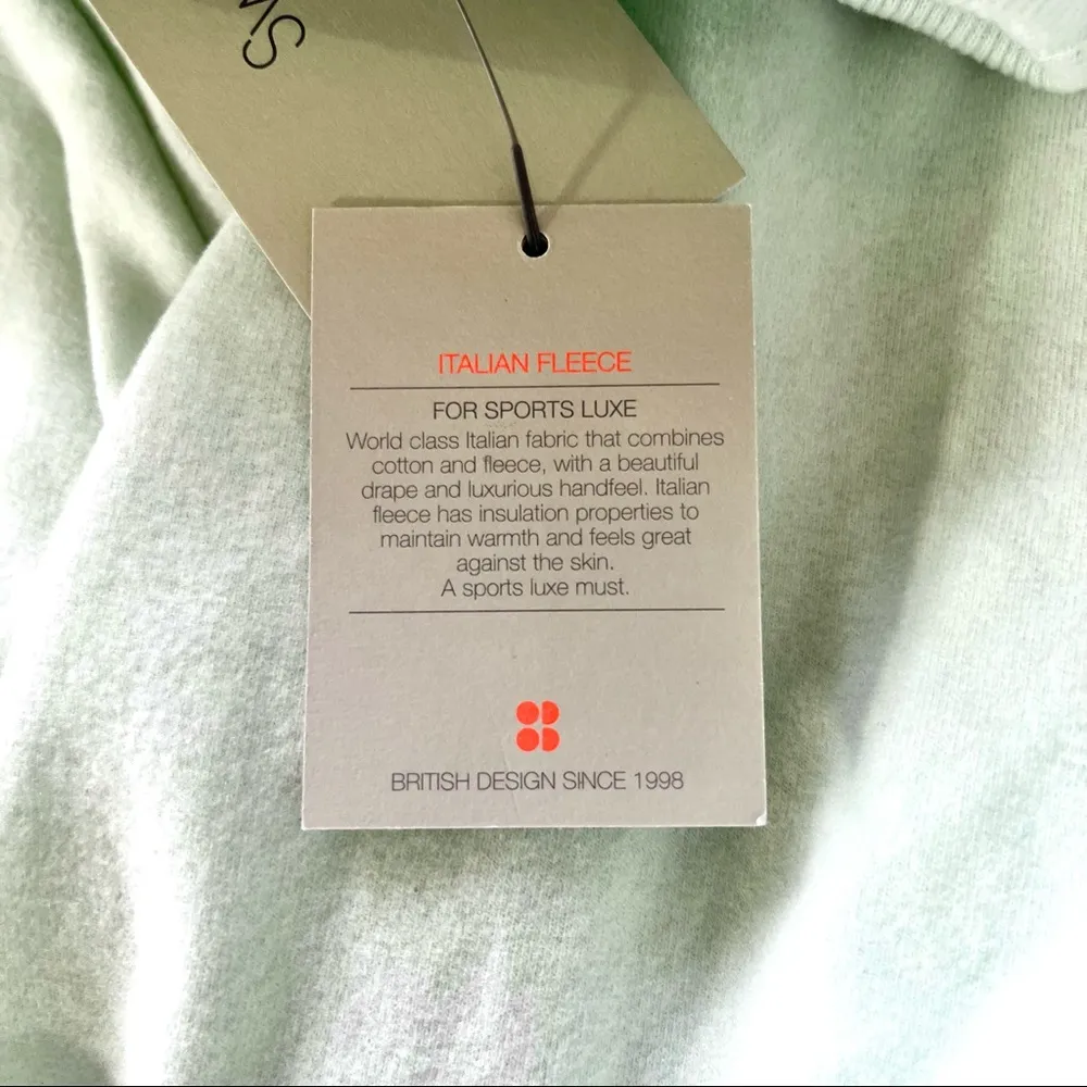 Harmonise Luxe Fleece Sweatshirt in Glacier Green Medium - Image 12