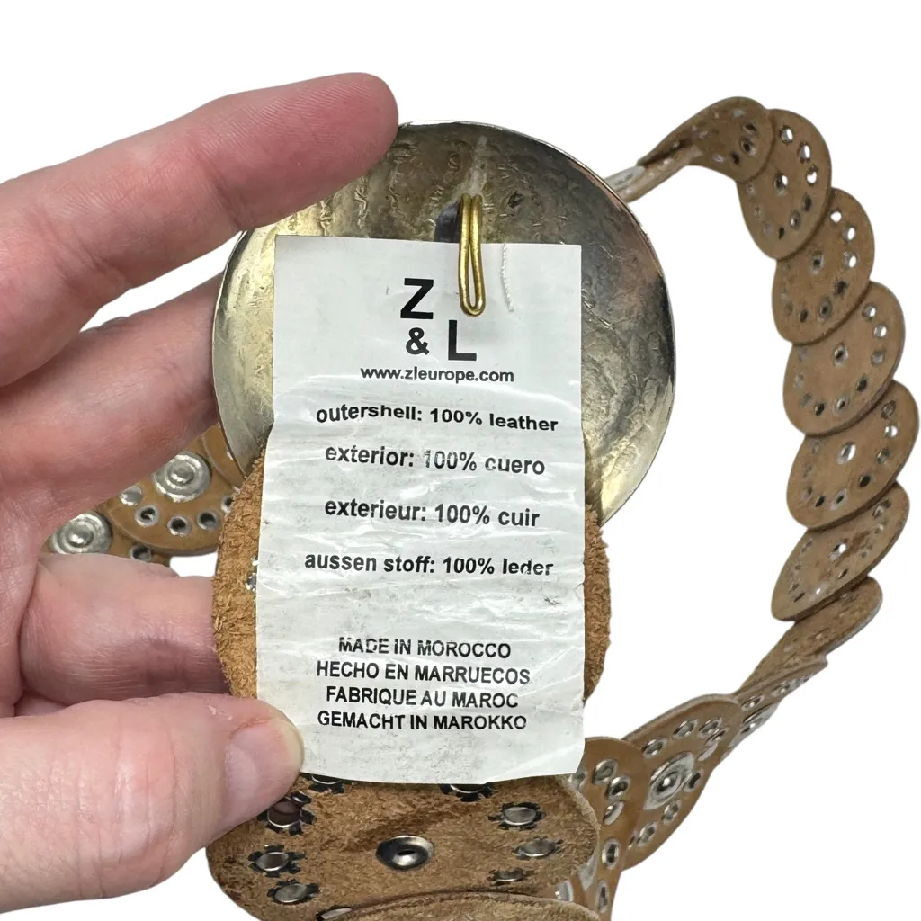 Z&L Europe Maya Belt Leather Low Rise Western Rodeo One Size OS Brown - Image 8