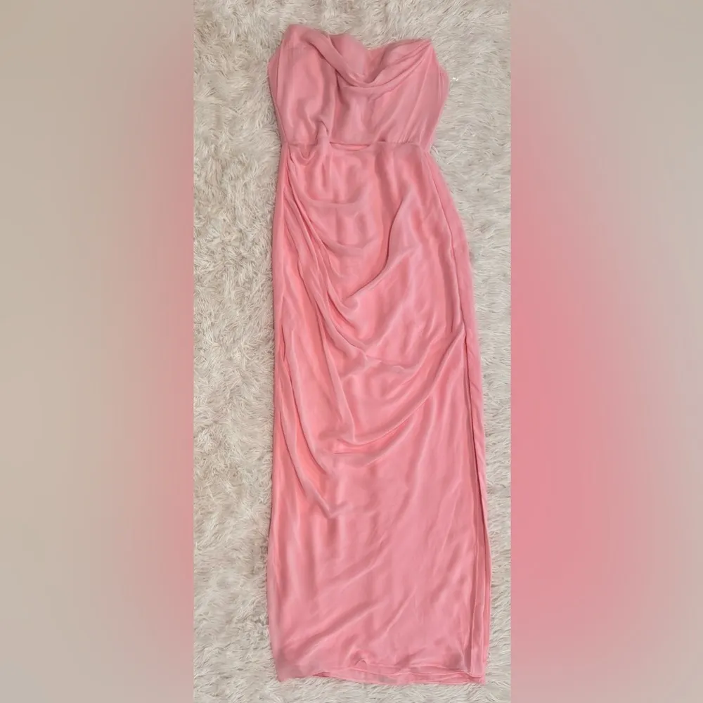 NWOT HOUSE OF CB Adrienne Strapless Maxi Gown Dress in Pink Size XL a-c cup - Image 4