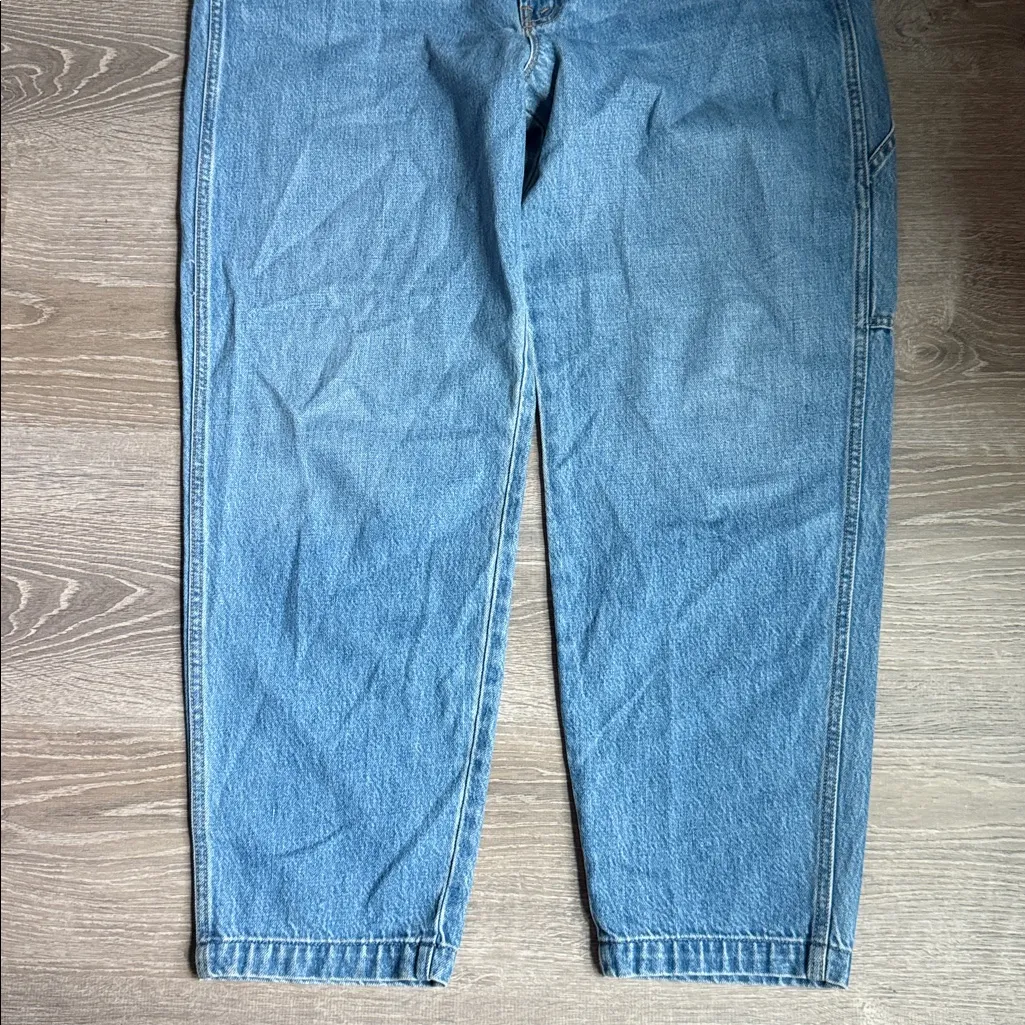 NEW MOTHER Snacks! High Waisted Twizzy Utility Ankle Blue Size 33 - Image 6