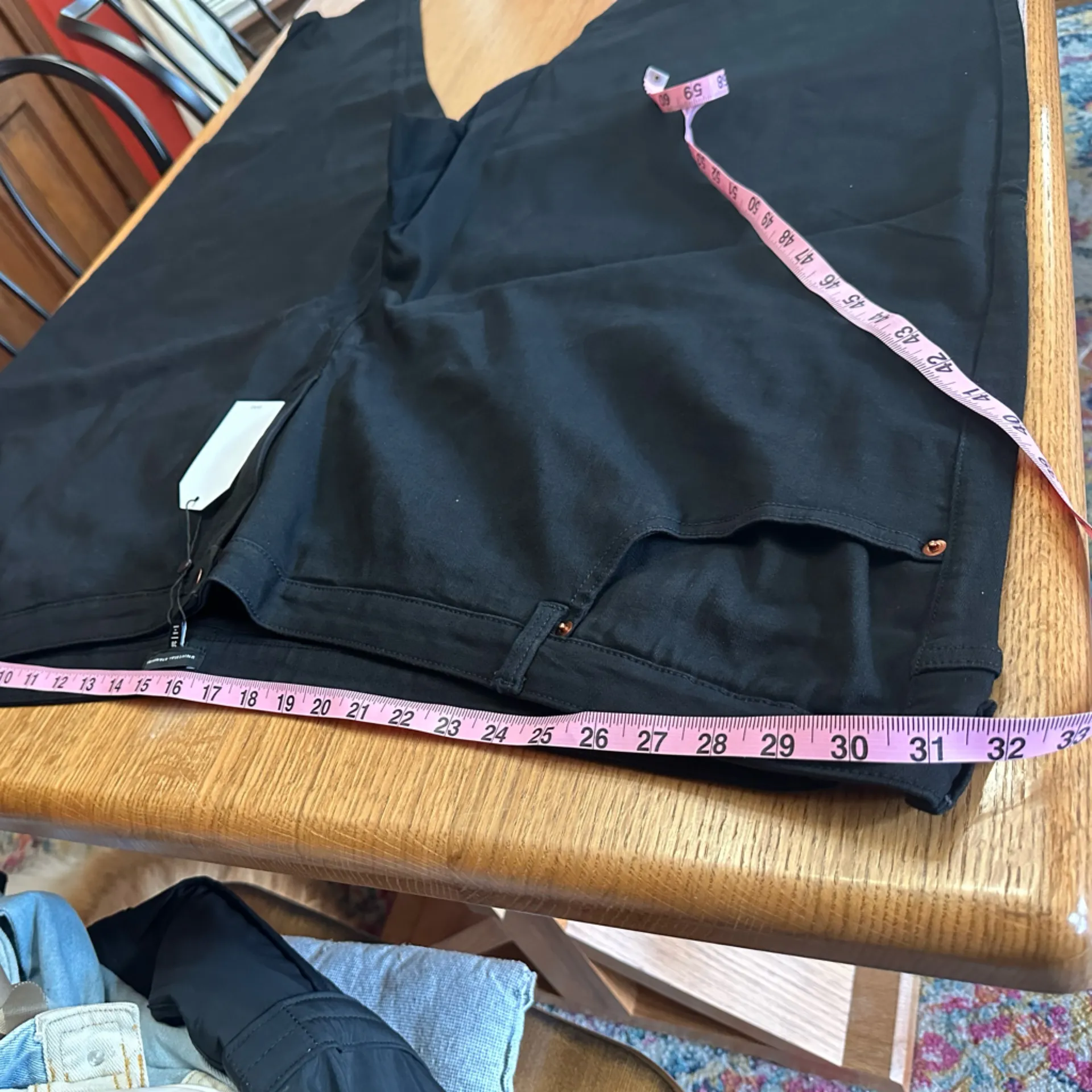 Universal Standard NWT black stretch midrise skinny seine sz 38, 31” waist - Image 6