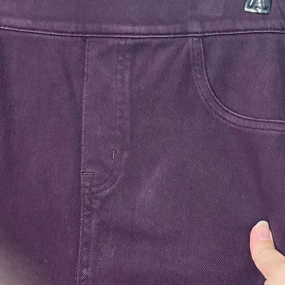 SPANX Jean-ish Ankle Leggings Pull On Jeggings Maroon 20018S Womens Tall Size 1X - Image 12