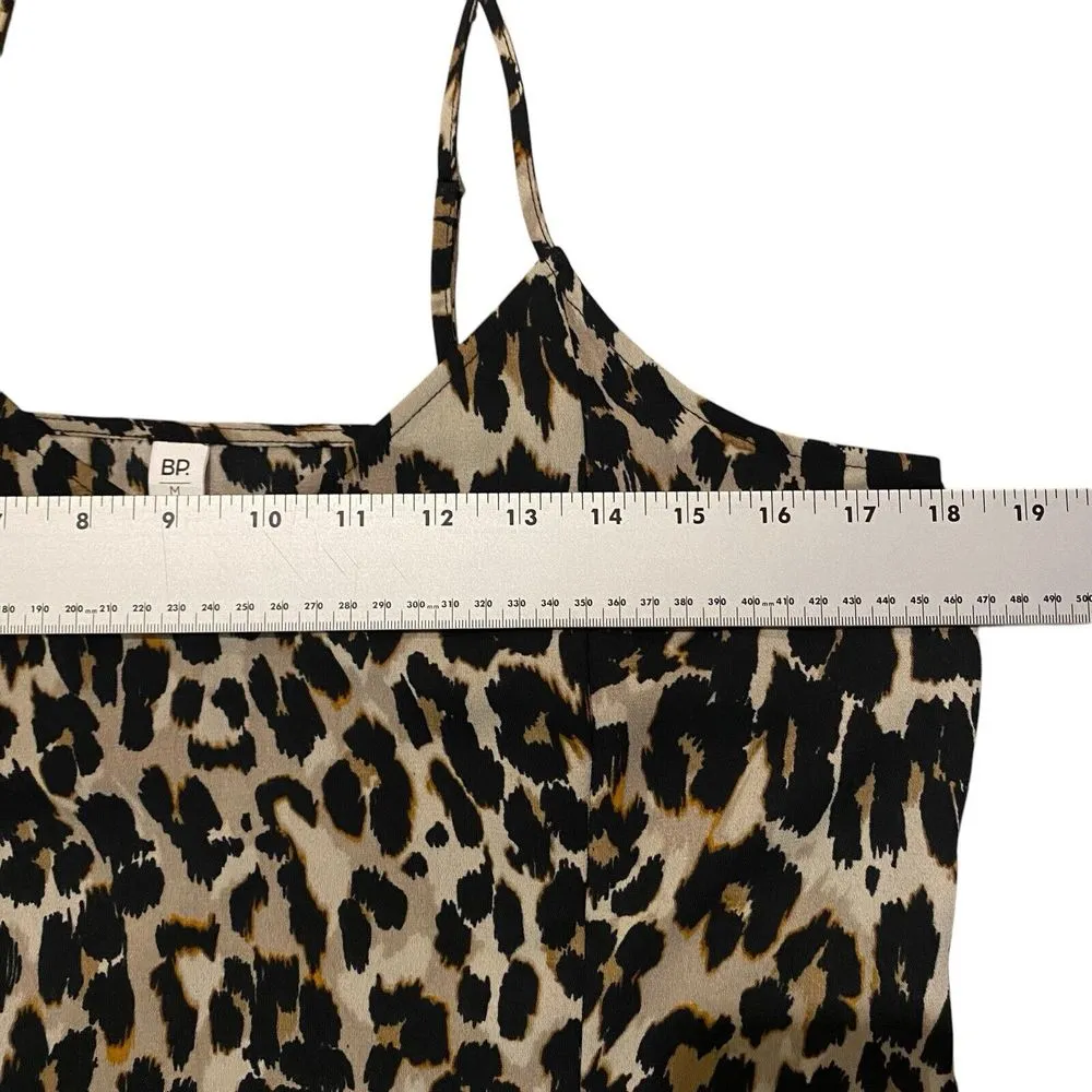 BP Nordstrom's Cheetah Print Strappy Maxi Dress Size Medium‎ Mob Wife Slip Dress - Image 6