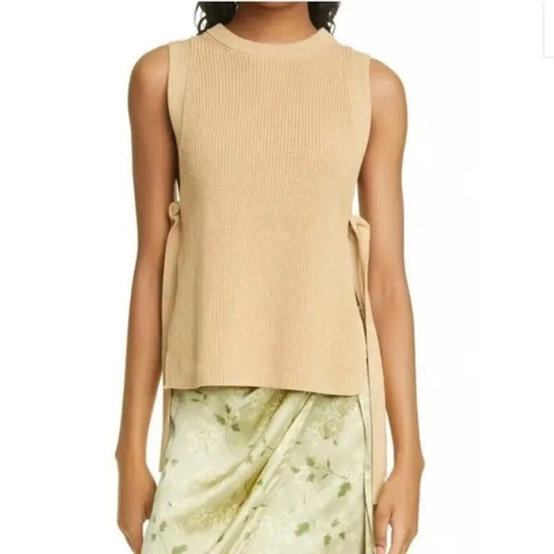 REBECCA TAYLOR | S| Sweater Knit Vest Sleeveless Top Pullover Blush Women - Image 7