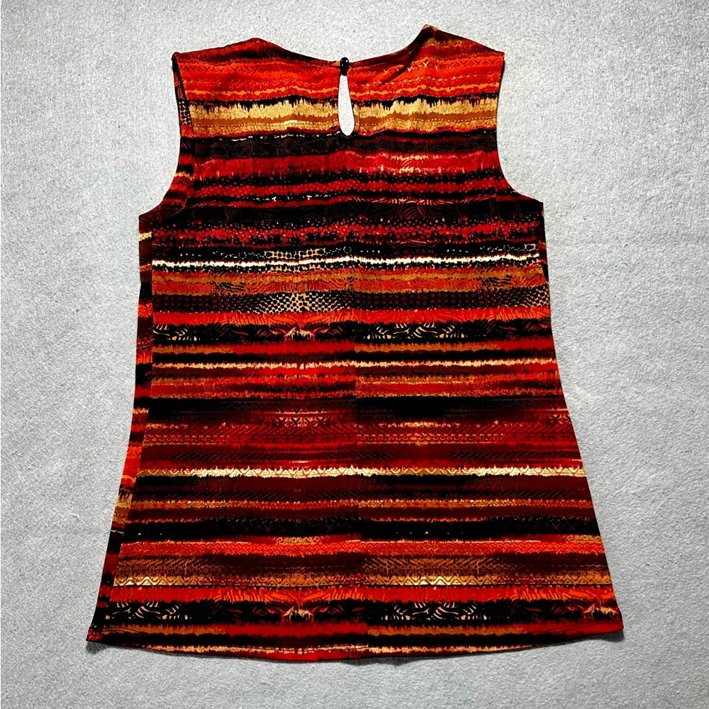 Dress Barn Women’s Medium Sleeveless Beaded Tank Multicolor Stretch NWT - Image 9