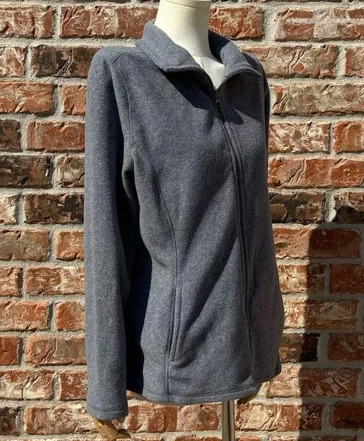 Old Navy soft grey zip up warm fleece jacket / M / Excellent condition - Image 6