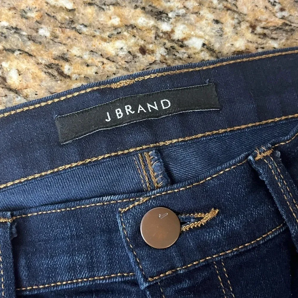 J Brand Dark Wash Low Rise Jeans Women’s Size 28 (30x31) Y2K Night Out Party - Image 8