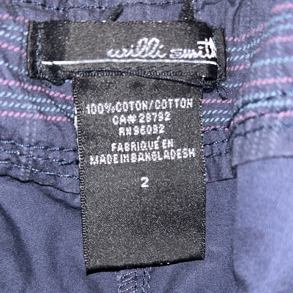 Willi Smith  Navy‎ Capris convertible size 2 cargo - Image 6