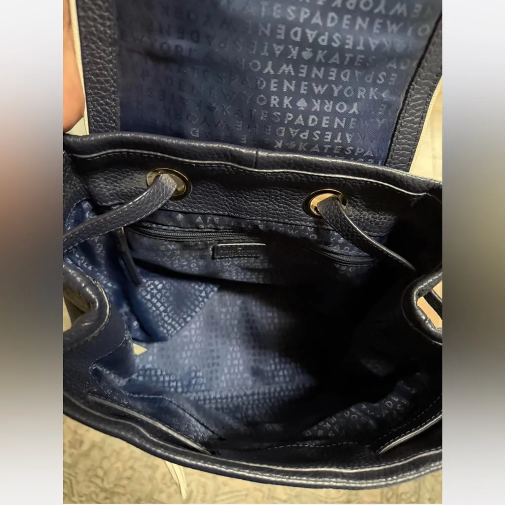 Kate Spade Blue Backpack - Image 6