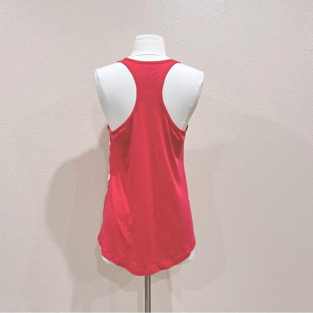 Nike Coral Loose Fit Razor Back Tank Top Medium - Image 4
